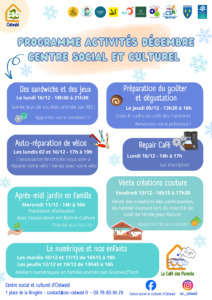 affiche programmation centre social decembre 2024