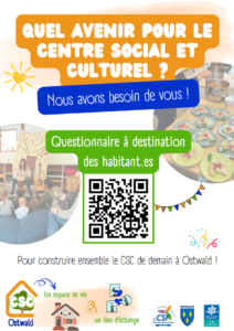 affiche Questionnaire bilan du centre social culturel